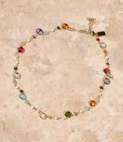 Karen Kane Beaded Gemstone Necklace