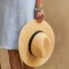 Karen Kane Straw Panama Hat -karen kane Sales Shop 07 12 22 KK Location 14076