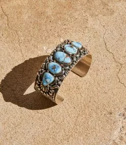 Karen Kane Turquoise Stone Cuff Bracelet