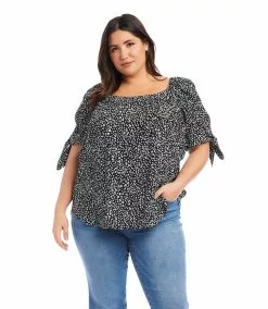 Karen Kane Plus Size Square Neck Top