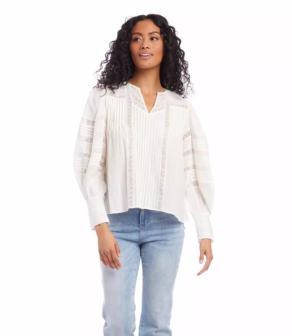 Karen Kane Blouson Sleeve Lace Top 9 Karen Kane Blouson Sleeve Lace Top - Image 7