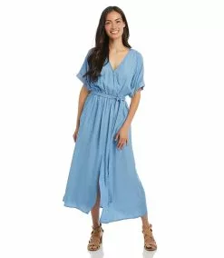 Karen Kane Cuffed Sleeve Dress 15 Karen Kane Cuffed Sleeve Dress -karen kane Sales Shop 1L98227 chambray 004 d1d5220f 65cc 4981 8cca d7770dd1e673
