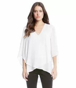 Karen Kane Bracelet Sleeve Asymmetric Top -karen kane Sales Shop 1l25405 off white 002 1ed55700 c61f 4907 ada0 fd575e7d0c9c