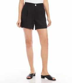 Karen Kane High Waist Pleated Shorts