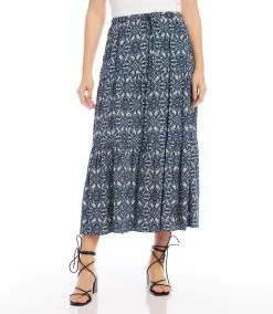 Karen Kane Tiered Midi Skirt