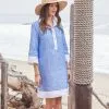 Karen Kane Contrast Shirtdress -karen kane Sales Shop 2L20510 BLU 00