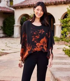 Karen Kane Blouson Scarf Top