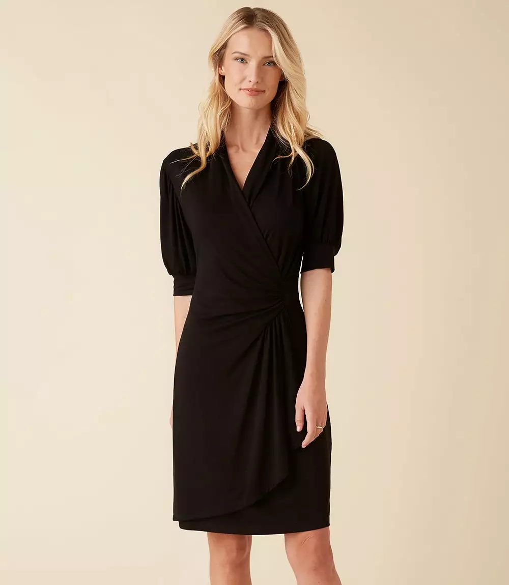 Karen Kane Short Sleeve Wrap Dress 3 Karen Kane Short Sleeve Wrap Dress