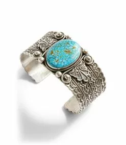 Karen Kane Oval Turquoise Stone Cuff Bracelet -karen kane Sales Shop B100028 turquoise 002