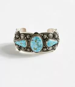 Karen Kane Kingman Turquoise Stone Cuff Bracelet