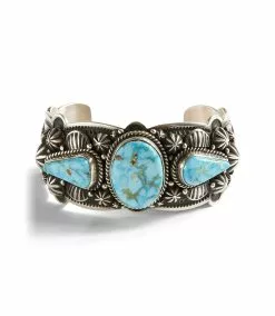 Karen Kane Kingman Turquoise Stone Cuff Bracelet -karen kane Sales Shop B100030 turqouise 001