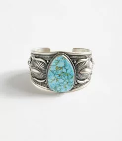 Karen Kane Teardrop Turquoise Stone Cuff Bracelet