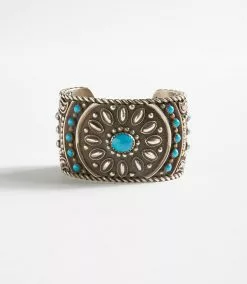 Karen Kane Embellished Turquoise Stone Cuff Bracelet