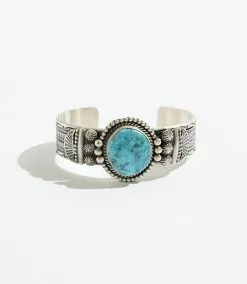 Karen Kane Embellished Turquoise Stone Cuff Bracelet