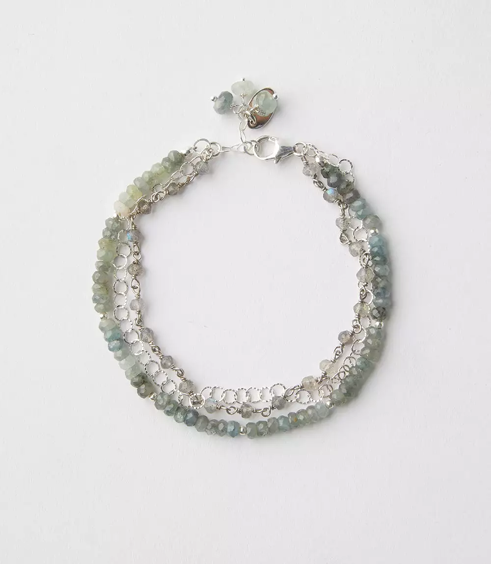Karen Kane Aquamarine Crystal Bracelet 4 Karen Kane Aquamarine Crystal Bracelet - Image 2