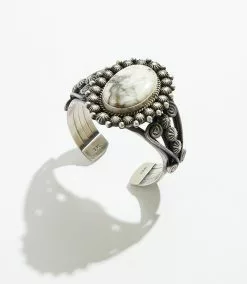 Karen Kane White Buffalo Stone Cuff Bracelet