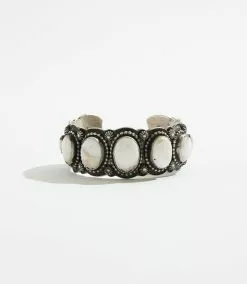 Karen Kane White Buffalo Stone Cuff Bracelet