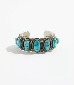 Karen Kane #8 Turquoise Stone Cuff Bracelet