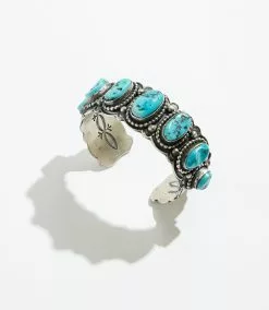 Karen Kane #8 Turquoise Stone Cuff Bracelet -karen kane Sales Shop B200021 TUR 3