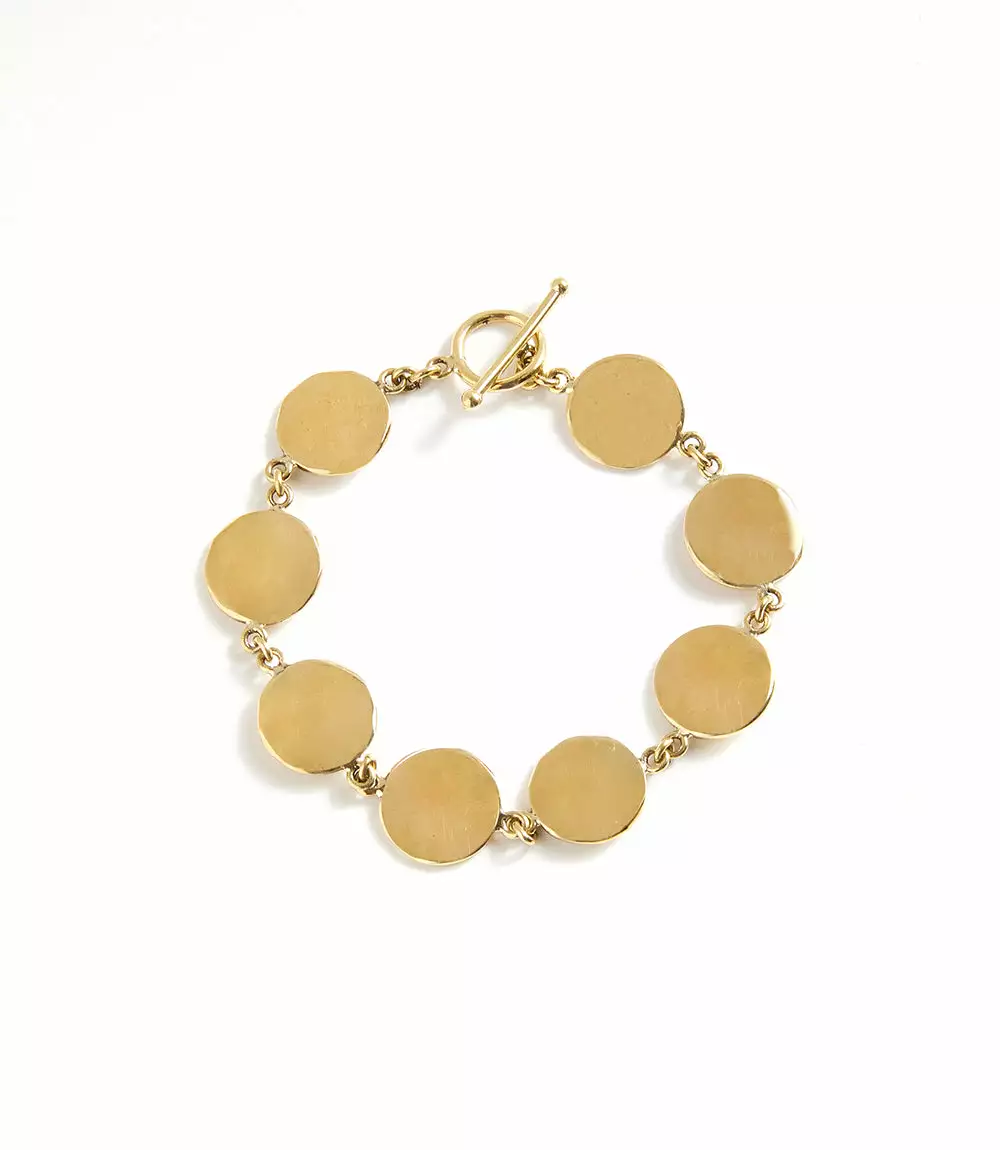 Karen Kane Gold Disc Station Braclet 3 Karen Kane Gold Disc Station Braclet