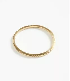 Karen Kane Carved Gold Bangle Bracelet