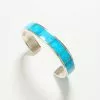 Karen Kane Turquoise Inlay Cuff Bracelet -karen kane Sales Shop B300007 SIL 1 1