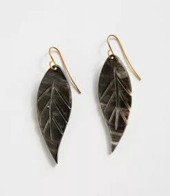 Karen Kane Horn Leaf Earrings