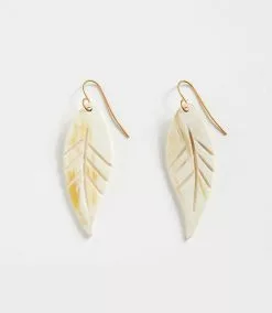 Karen Kane Horn Leaf Earrings