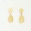 Karen Kane Gold Two Drop Earrings