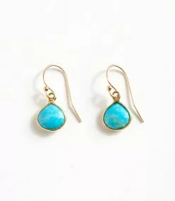 Karen Kane Turquoise Teardrop Earrings