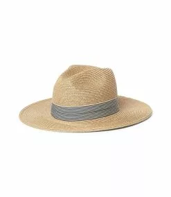 Karen Kane Panama Hat With Striped Band -karen kane Sales Shop H100005 natural 003 e4590e31 ec64 4b16 95bb 0340ae930c39
