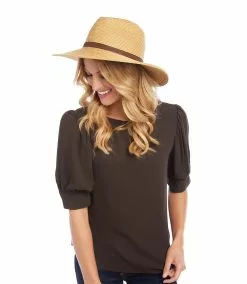 Karen Kane Straw Panama Hat -karen kane Sales Shop H200001 natural 002 0c3b339c 3910 4eb6 a093 2e0628fe281b