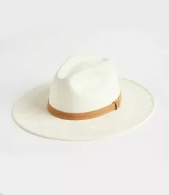 Karen Kane Faux Suede Fedora Hat