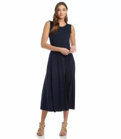 Karen Kane Sleeveless Artisan Dress -karen kane Sales Shop L13001 navy 004 03754cb4 931a 43a1 b956 720c25f16019