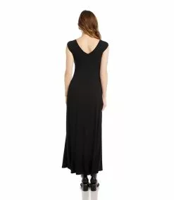 Karen Kane V-Back Midi Dress -karen kane Sales Shop L13497 black 002 37313379 2d76 46cf 810f 16866d40d1bb