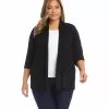 Karen Kane Plus Size Molly Cardigan -karen kane Sales Shop L13514W BLK 0535 44bf3cbe 5f8e 4c88 9108 69a61b8dbaf6