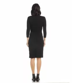 Karen Kane Cascade Wrap Dress -karen kane Sales Shop L13915 BLK 1410 b586cf85 9499 4c9e ac77 6cca433c41d2