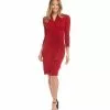 Karen Kane Cascade Wrap Dress -karen kane Sales Shop L13915 RED 1218 95796696 8066 4cf3 a258 a78e28ce5ebe