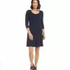 Karen Kane Three Quarter Sleeve A Line Dress