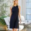 Karen Kane High Neck A Line Dress -karen kane Sales Shop L14226 black 002 ad1c2a8b ea99 4eaf 9659 4808a952fd46