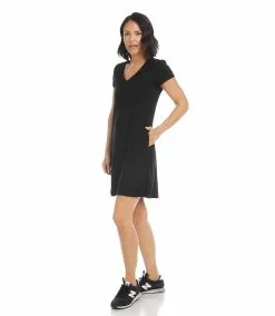 Karen Kane Quinn V Neck Pocket Dress -karen kane Sales Shop L14244 BLK 0068 8167309a ef20 4fe5 bee9 f61687190d2d