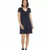 Karen Kane Quinn V Neck Pocket Dress -karen kane Sales Shop L14244 NAV 0624 5a5245ff 537e 42d6 a242 cdfedb2f5371