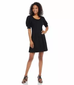 Karen Kane Petite Size Erin A-Line Dress -karen kane Sales Shop L14290P black 006 d6a3fab1 d1f2 41c4 845f 3d4cb8e0c2f8 1