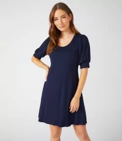 Karen Kane Erin A-Line Dress -karen kane Sales Shop L14290 navy 001 8f5bc03e 35cf 4f71 b4da 4f310bb0614e