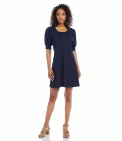 Karen Kane Erin A-Line Dress -karen kane Sales Shop L14290 navy 003 71d3320d f2b1 4913 b711 3fc28cb05a57