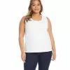 Karen Kane Plus Size Super Soft Tank -karen kane Sales Shop L26136W WHT 1272 44f00cbe bb1e 4966 b557 2954c90c233c