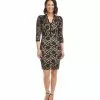 Karen Kane Petite V-Neck Scallop Lace Dress -karen kane Sales Shop L36529 BWN 1560 ec48fcf6 eb09 42a7 b15f 7b592d7f059d