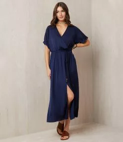 Karen Kane Cuffed Sleeve Dress