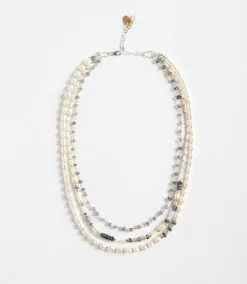 Karen Kane Beaded Multistrand Necklace -karen kane Sales Shop N100050 BLU 1