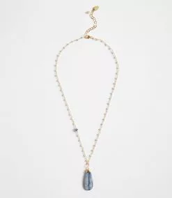 Karen Kane Kyanite Pendant Necklace 9 Karen Kane Kyanite Pendant Necklace -karen kane Sales Shop N100051 BLU 1